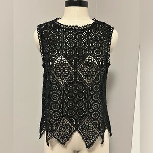 Anthropologie Deletta Lace Top Sz XS